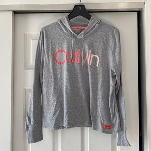 Calvin Klein Performance long sleeve hooded tshirt